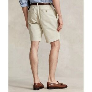 MENS POLO RALPH LAUREN 9"  STRETCH CLASSIC SHORTS~SZ 31~BEIGE~NWT
